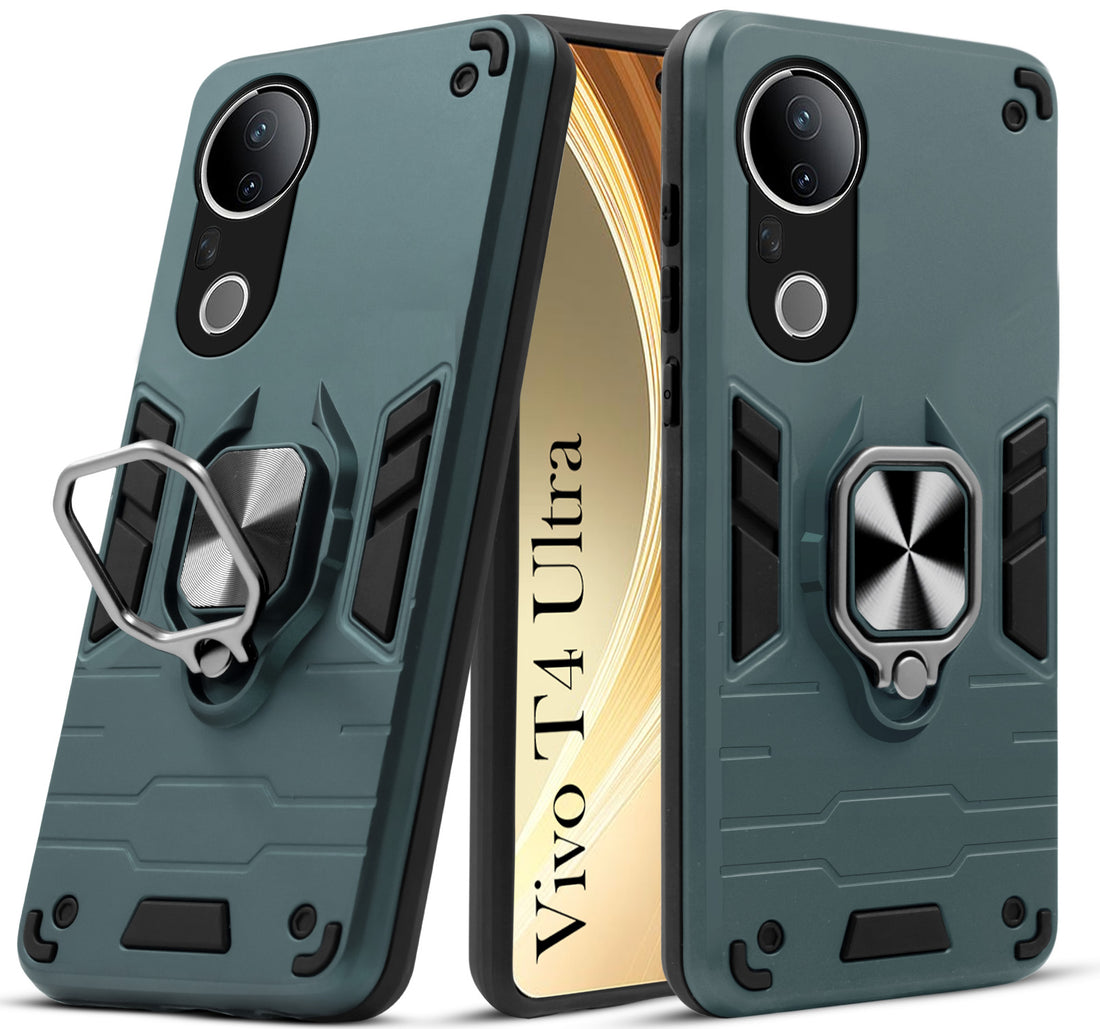 For Vivo T4 Ultra Back Cover Case (Shockproof Polycarbonate Dual Layer Hybrid Armor)