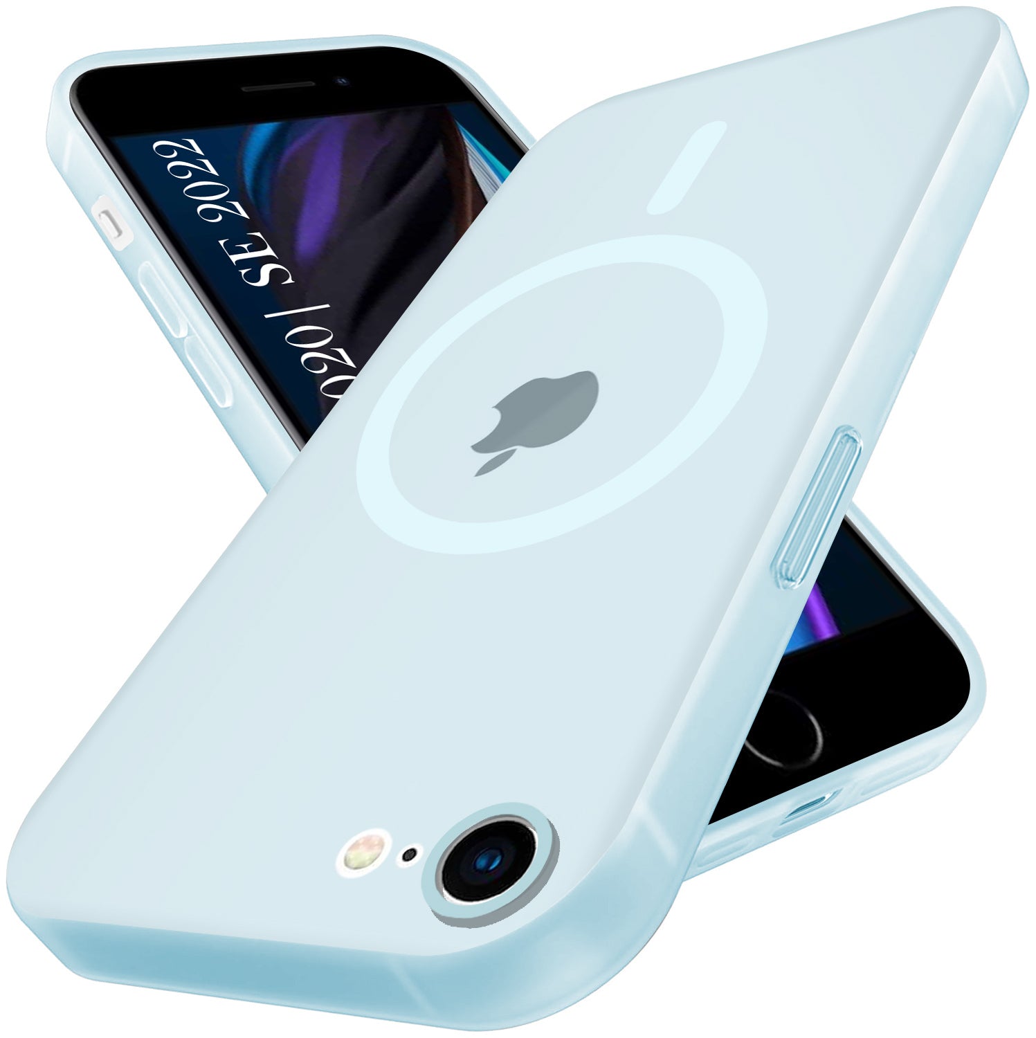 For iPhone SE 2020 | SE 2022 Back Cover Case (Frosted Matte Feel | MagSafe Compatible Wireless Charging | Polycarbonate Material)