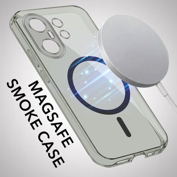 For Vivo X200 FE Back Cover Case Lifetime Anti-Yellow MagSafe Compatible Clear (Sleek Hard Crystal | Shockproof and Camera Protection)