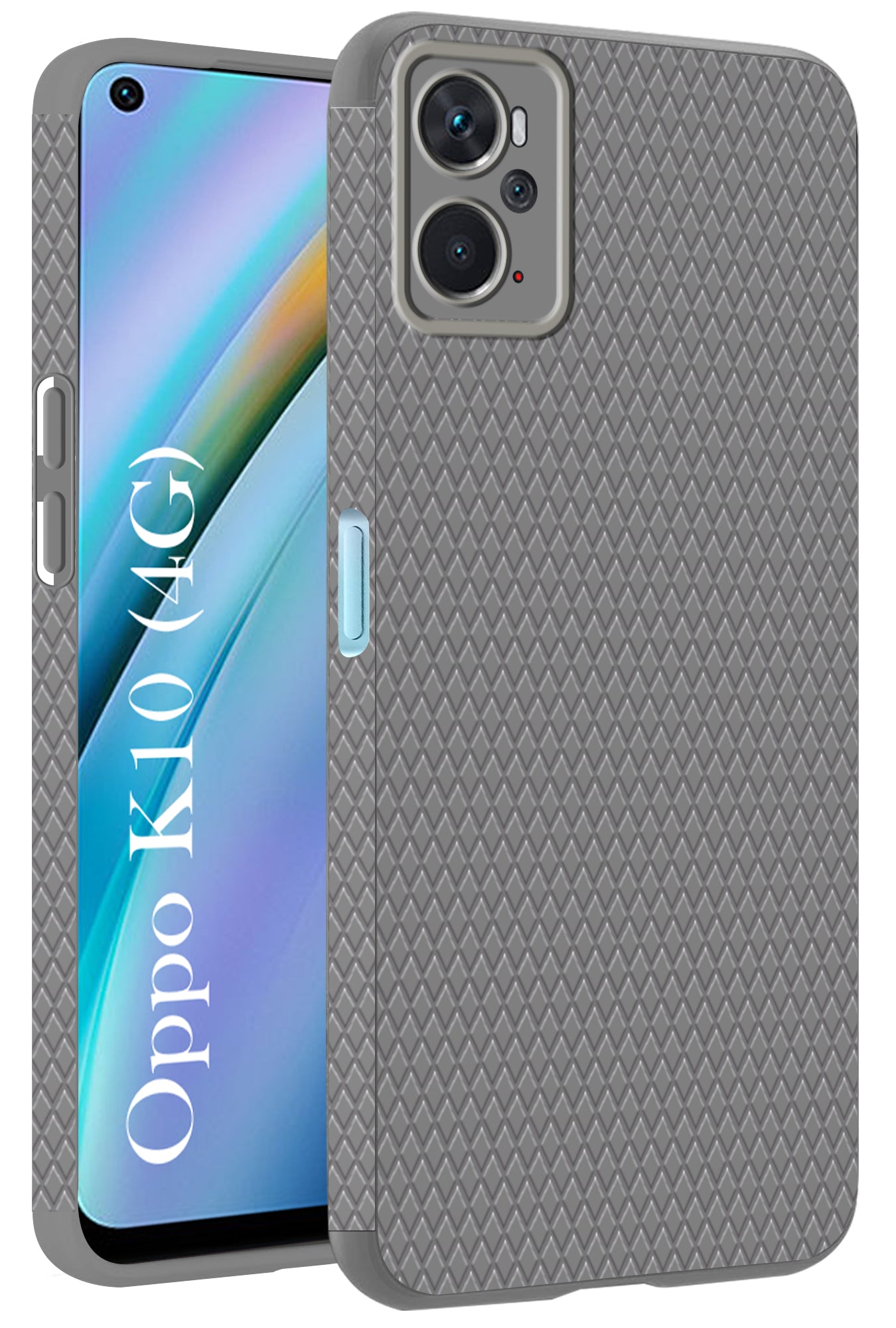 For Oppo K10 Back Cover Case (Liquid Silicone | Side Grip | Camera Protection)