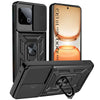 For Vivo iQOO Neo 10 Back Cover Case Hybrid Armor (Sliding Shutter Camera Protection | Polycarbonate |Ring Holder Kickstand)