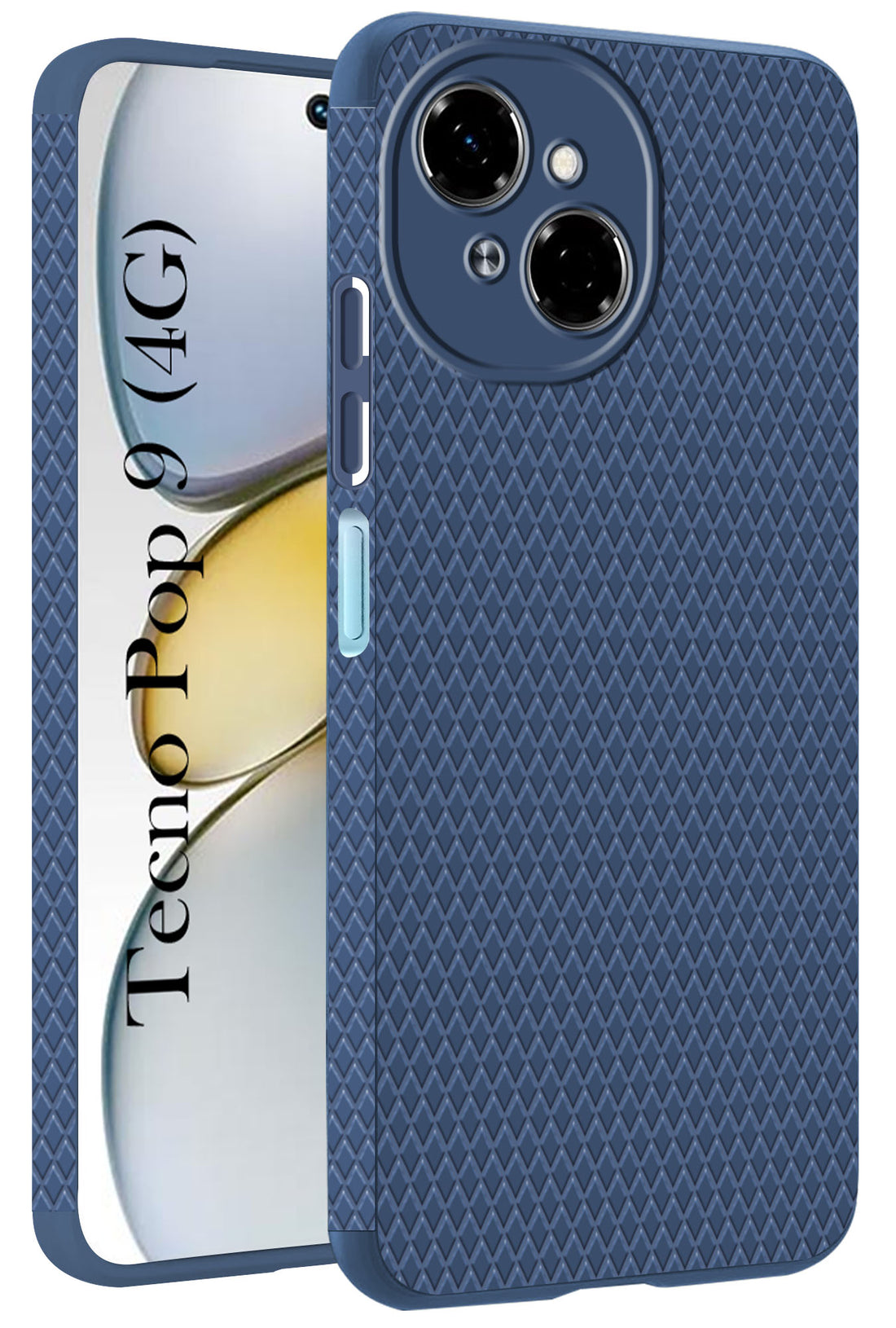 For Tecno Pop 9 4G Back Cover Case (Camera Protection | Side Grip Texture | Soft and Flexible)