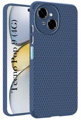 For Tecno Pop 9 4G Back Cover Case (Camera Protection | Side Grip Texture | Soft and Flexible)