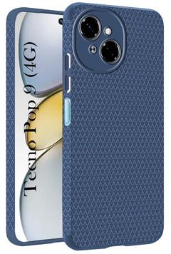 For Tecno Pop 9 4G Back Cover Case (Camera Protection | Side Grip Texture | Soft and Flexible)