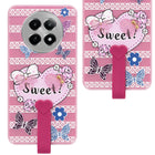 For Realme Narzo 70x 5G Back Cover Case (3D Cute Heart Strap Holder | Camera Protection | Designer Girls Print)