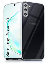 For Samsung Galaxy Note10 Back Cover ( Silicone Clear Shockproof Case with Camera Protection | Soft and Flexible | Transparent)