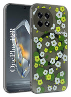 For OnePlus 12R 5G Back Cover Case (Cute Floral Design | Flower Print for Girls | MagSafe Compatible Wireless Charging)