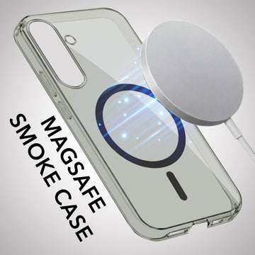 For Samsung Galaxy S25 FE Back Cover Case Lifetime Anti-Yellow MagSafe Compatible Clear (Sleek Hard Crystal | Shockproof and Camera Protection)