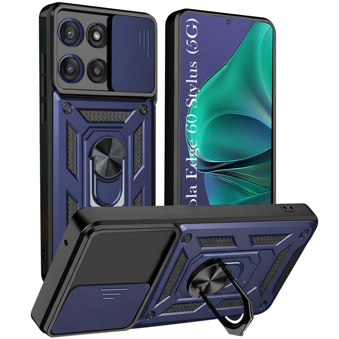 For Motorola Moto Edge 60 Stylus Back Cover Case  (Hybrid Dual Armor Polycarbonate)