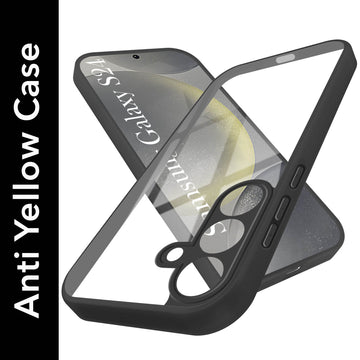 For Samsung Galaxy S24 Back Cover Case (Lifetime Anti Yellow | Anti Scratch | Crystal Clear Shockproof)
