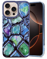 For Apple iPhone 16 Pro Max Back Cover Case ( Dual Design Glitter Sparkle and Detachable Diamond Print Case | Soft and Flexible)