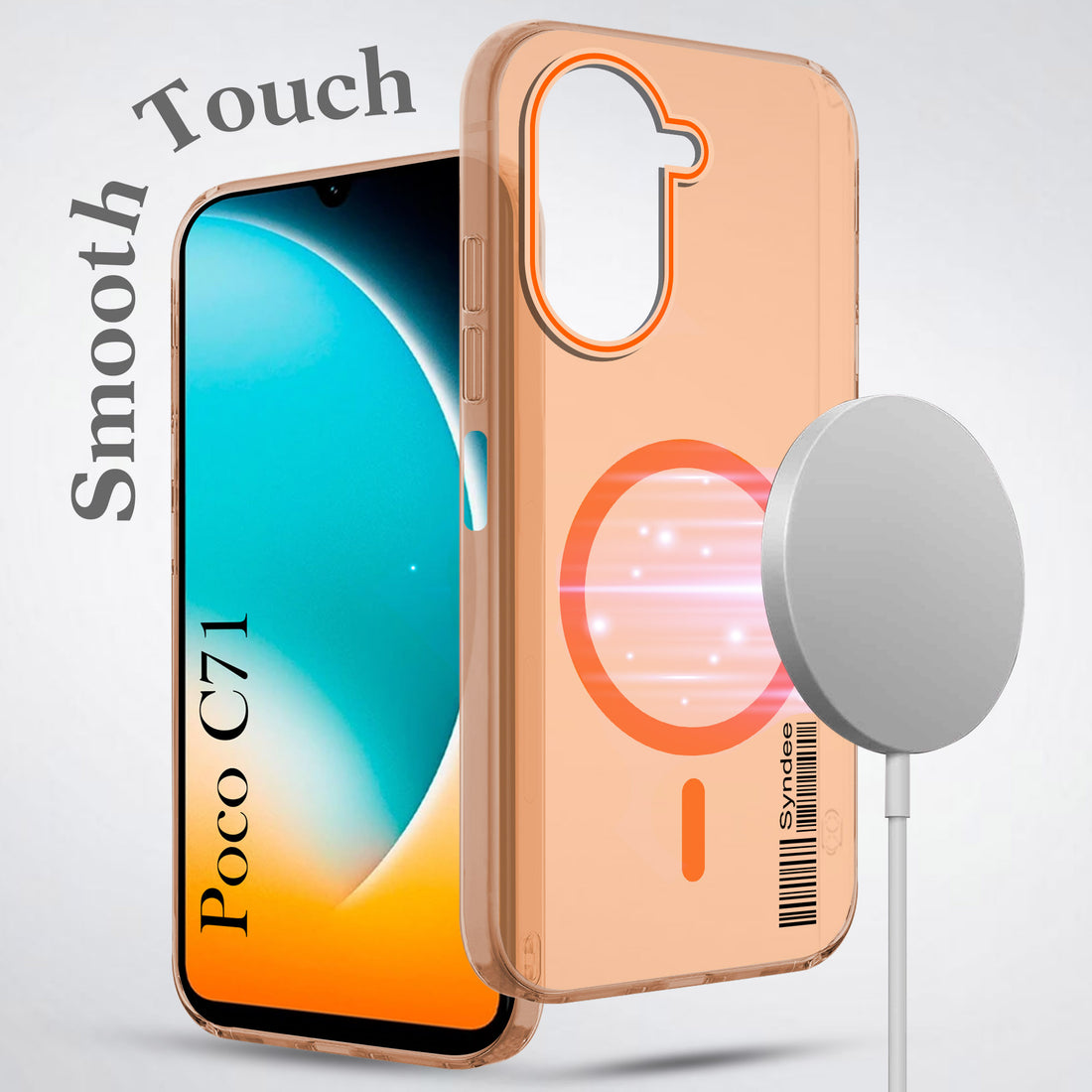 For Poco C71 Back Cover Case (Soft Touch | Camera Bump Protection | MagSafe Compatible | Matte Finish)