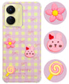 For Vivo Y16 Back Cover Case (3D Cute Cartoons | Hard Back Side Soft | Matte Premium Finish | HD Printing)