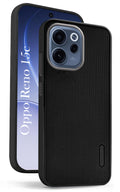 For Oppo Reno 15c Back Cover Case Rubberised (Textured Grip Design | Micro-Fiber Cloth Inside | Slim and Light Weight | Soft Touch and Feel)