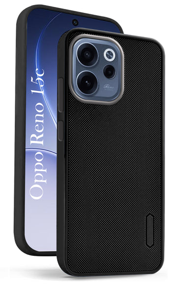 For Oppo Reno 15c Back Cover Case Rubberised (Textured Grip Design | Micro-Fiber Cloth Inside | Slim and Light Weight | Soft Touch and Feel)
