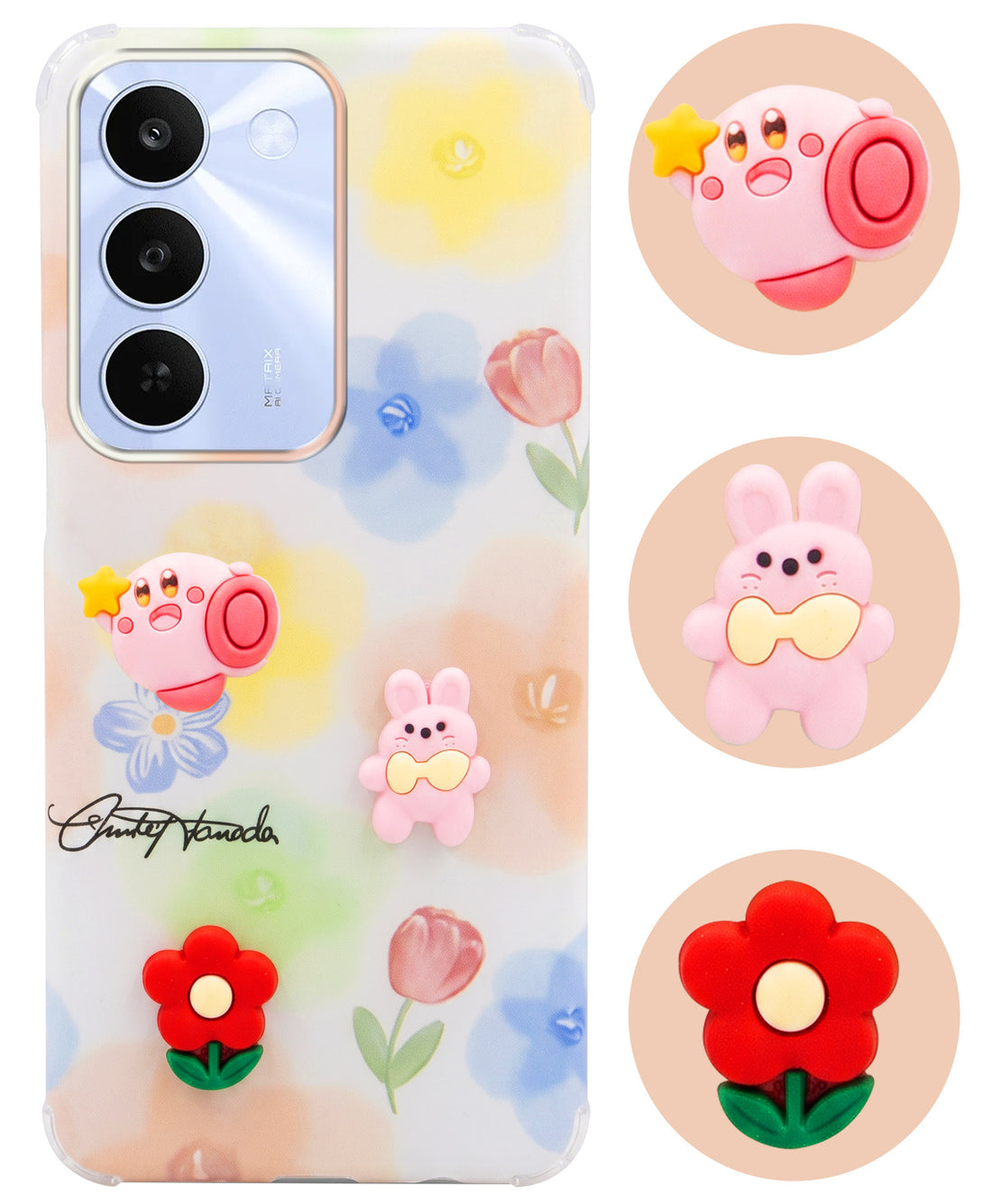 For Realme C83 5G Back Cover Case (3D Cute Cartoons | Hard Back Side Soft | Matte Premium Finish | HD Printing)