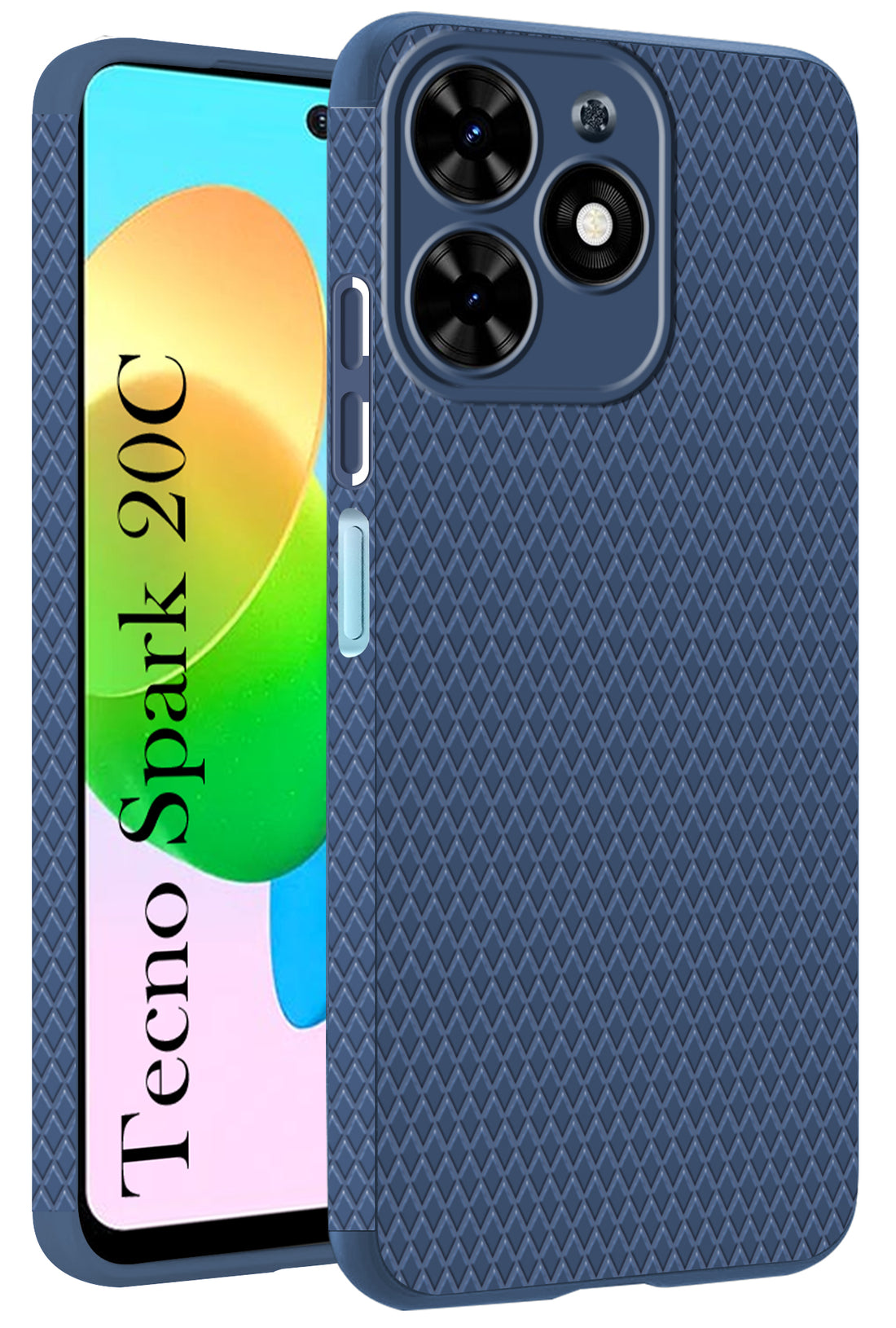 For Tecno Spark 20C Back Cover Case (Liquid Silicone | Side Grip | Camera Protection)