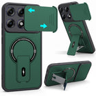For Motorola Edge 70 Pro | 70 Pro Plus Back Case Cover Metallic (Hybrid Armor Kickstand | Sliding Shutter Camera Protection | MagSafe Compatible)