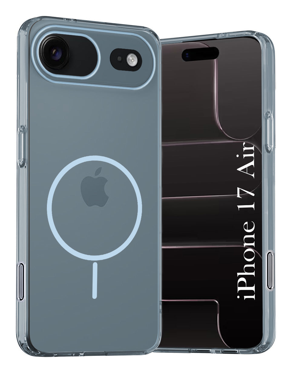For Apple iPhone 17 Air Back Cover Case Silicone (Slim Paper Thin | Camera Protection Bump | Minimalist Professional | Soft Flexible)