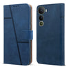 For Vivo Y400 Flip Case Cover ( Stitched Leather with Magnetic Closure)