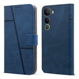 For Vivo Y400 Flip Case Cover ( Stitched Leather with Magnetic Closure)