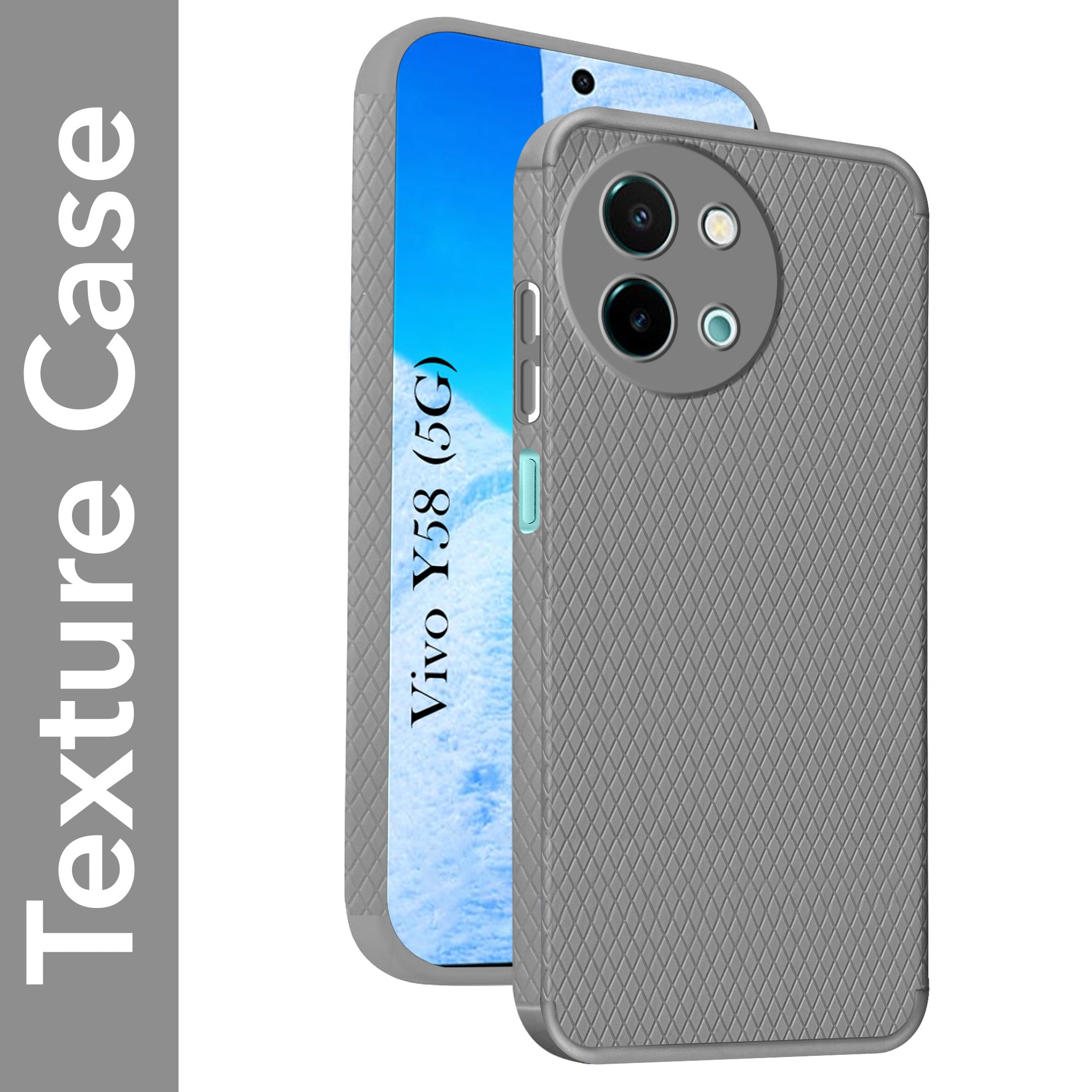 For Vivo Y58 5G Back Cover Case (Liquid Silicone | Side Grip | Camera Protection)