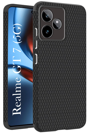 For Realme GT 7 Back Cover Case (Liquid Silicone | Side Grip | Camera Protection)
