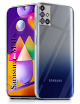 For Samsung Galaxy M31s Back Cover ( Silicone Clear Shockproof Case with Camera Protection | Soft and Flexible | Transparent)