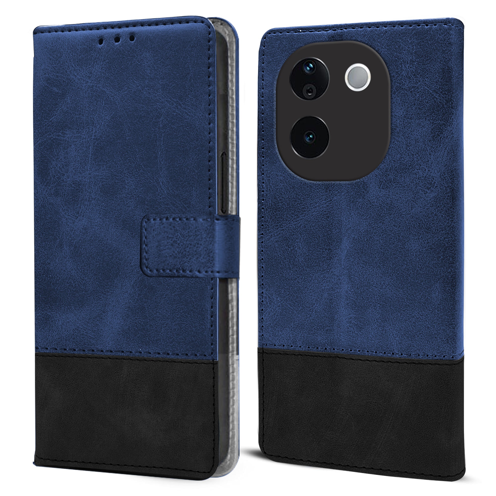 For Vivo iQOO Z9s Pro Flip Cover Case ( Professional Dual Leather Wallet with Magnetic Closure)