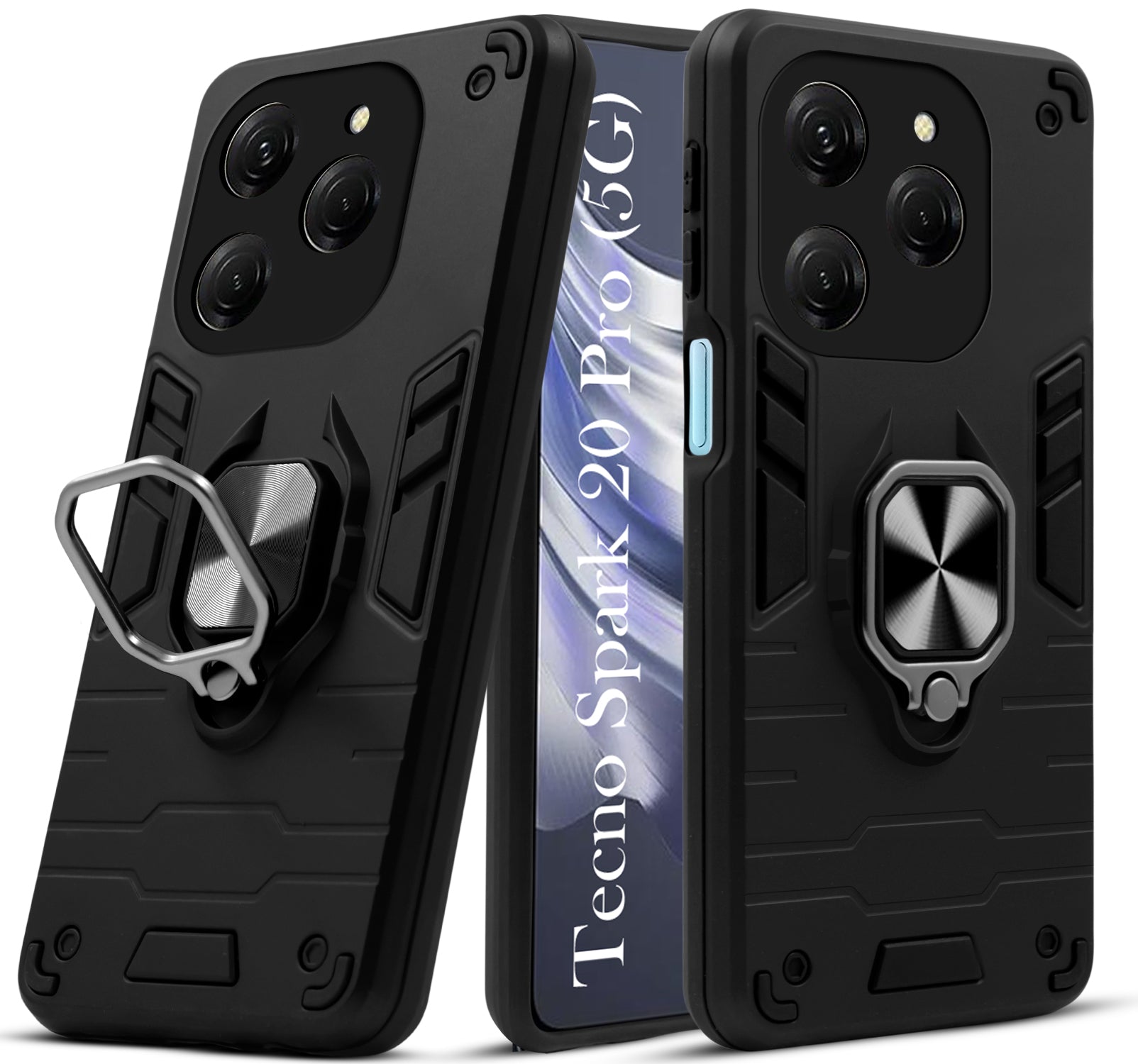 For Tecno Spark 20 Pro Back Cover Case (Shockproof Polycarbonate Dual Layer Hybrid Armor)