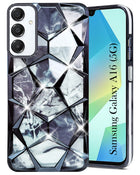 For Samsung Galaxy A16 5G Back Cover Case (Dual Design Glitter Sparkle and Detachable Diamond Print Case | Soft and Flexible)