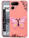 For Tecno Pova Curve 2 Back Cover Case (Soft Butterfly Embroidery | Women Teen Girls | Camera Protection| Matte Silicone)