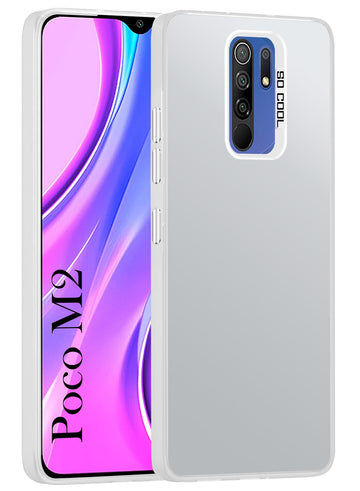 For Poco M2 Hard Back Cover Case (Velvet Touch | Professional Glossy Finish | Camera Protection Bump)