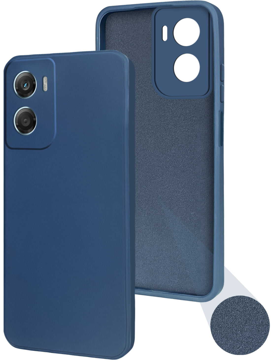 For Motorola Moto G06 Power Back Cover Case (Matte Finish Silicone with Inside Fiber Cloth)