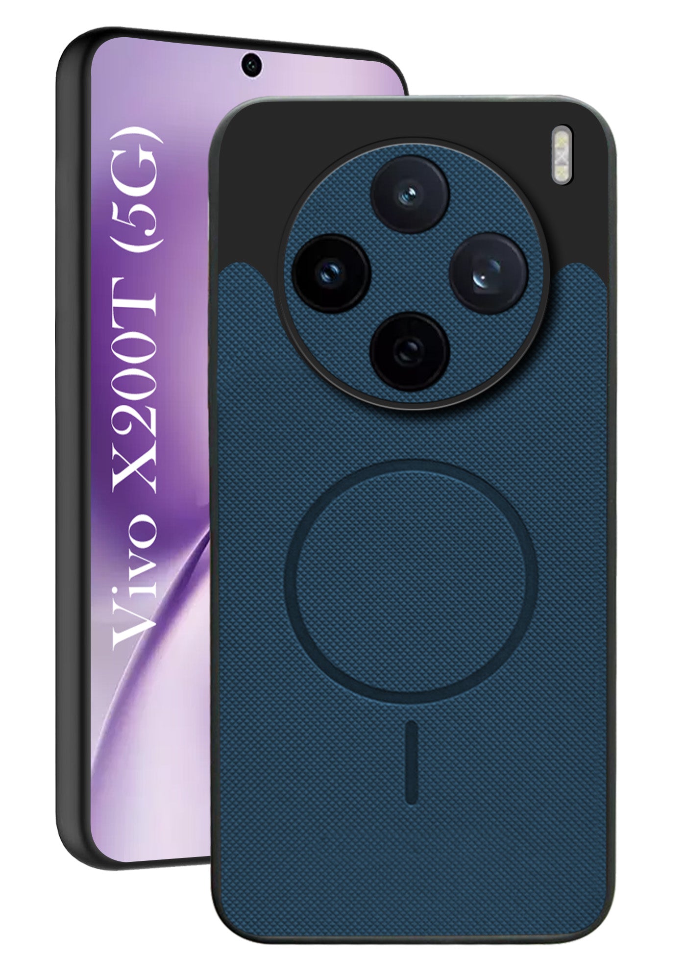 For Vivo X200T Back Cover Case PU Leather (Texture Grip Design | Professional Minimalist | Camera Protection | Soft and Flexible)