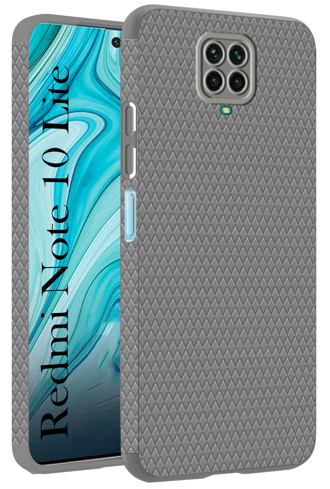 For Redmi Note 10 Lite Back Cover Case (Liquid Silicone | Side Grip | Camera Protection)