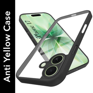 For Apple iPhone 17 Back Cover Case Ultra-Hybrid (Lifetime Anti Yellow | Anti Scratch | Crystal Clear Shockproof)