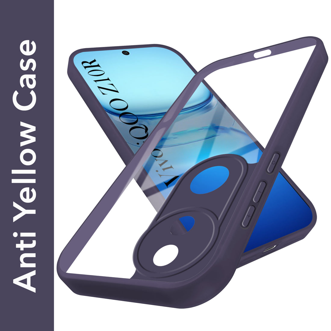 For Vivo iQOO Z10R Back Cover Case (Lifetime Anti Yellow | Anti Scratch | Crystal Clear Shockproof)