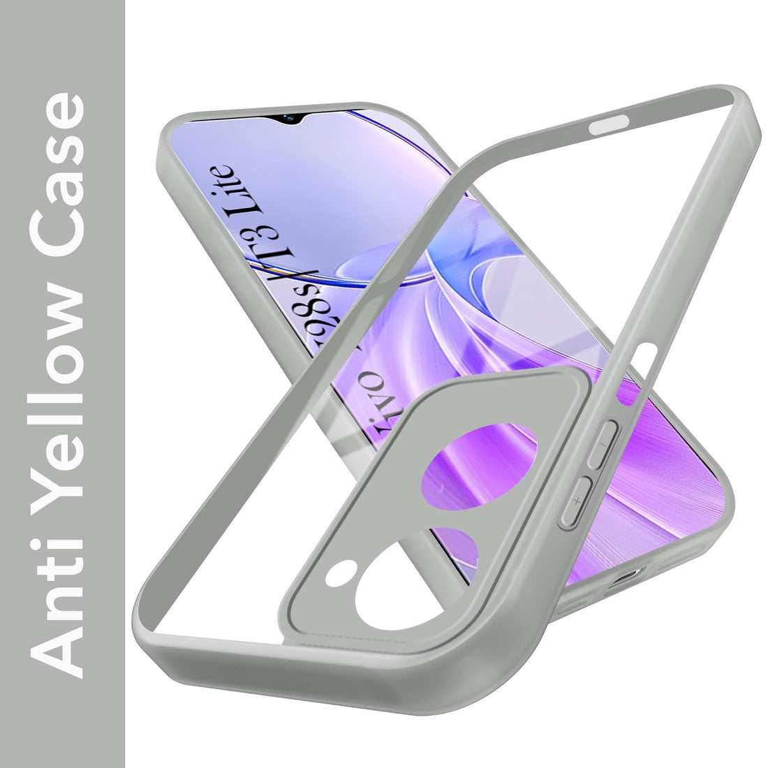 For Vivo Y28s 5G | Vivo T3 Lite 5G Back Cover Case (Lifetime Anti Yellow | Anti Scratch | Crystal Clear Shockproof)