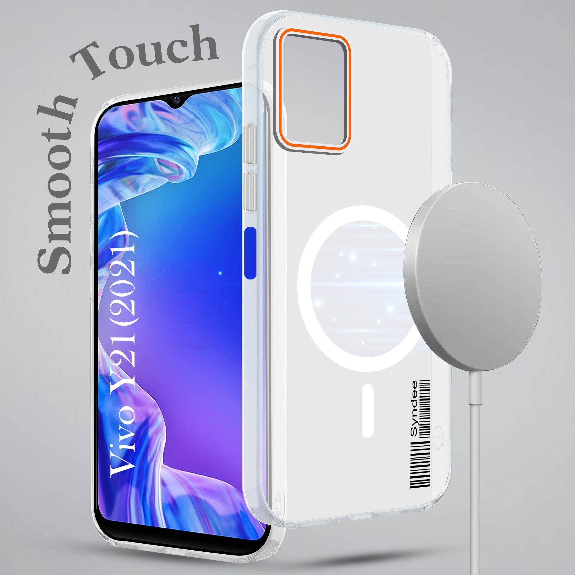 For Vivo Y21 2021 Back Cover Case (Soft Touch | Camera Bump Protection | MagSafe Compatible | Matte Finish)