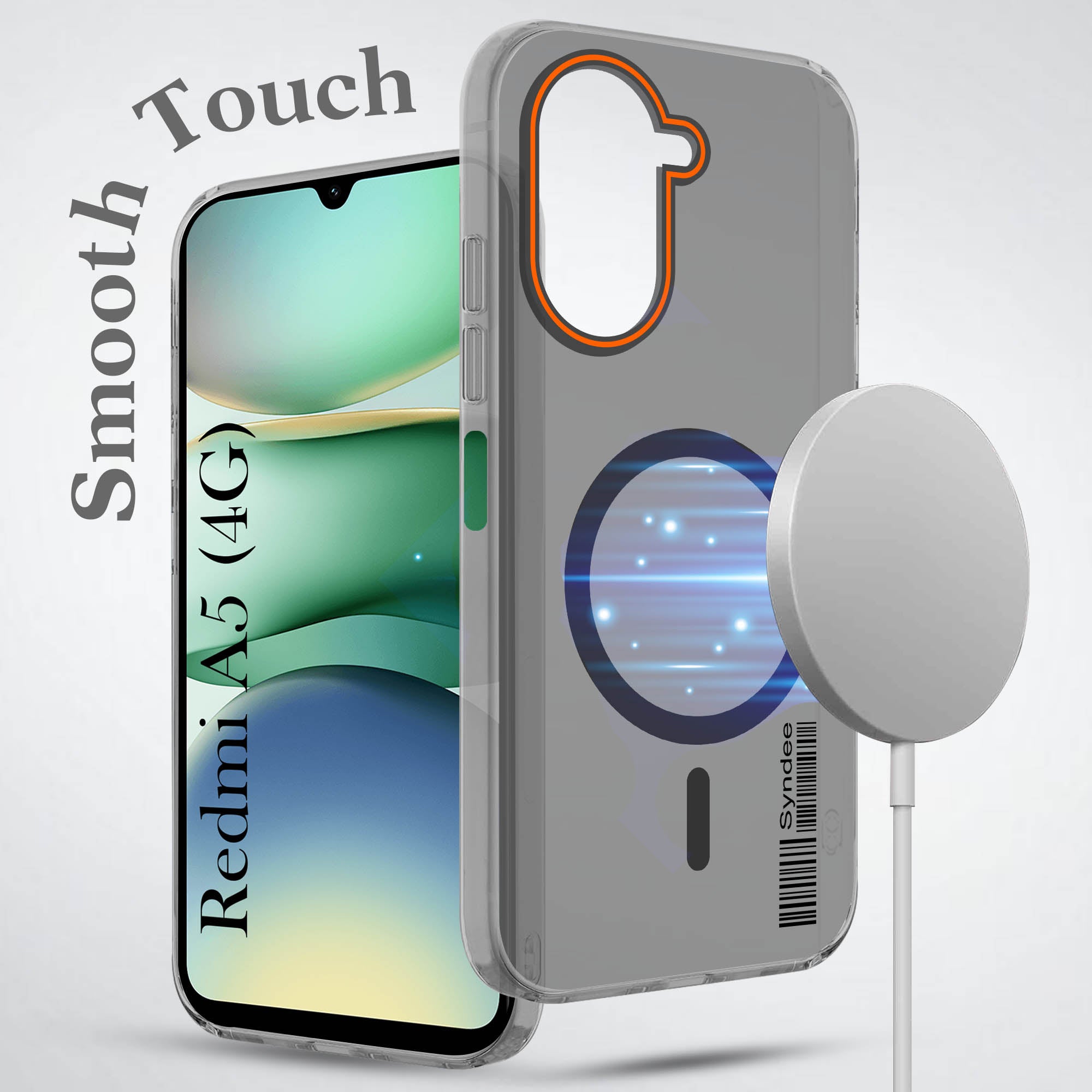 For Redmi A5 4G Back Cover Case (Soft Touch | Camera Bump Protection | MagSafe Compatible | Matte Finish)