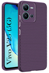 For Vivo V25 5G Back Cover Case (Liquid Silicone | Side Grip | Camera Protection)