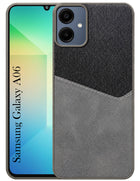 For Samsung Galaxy A06 Back Cover Case (Dual PU Leather Stitch | Professional Minimalist | Soft and Flexible)