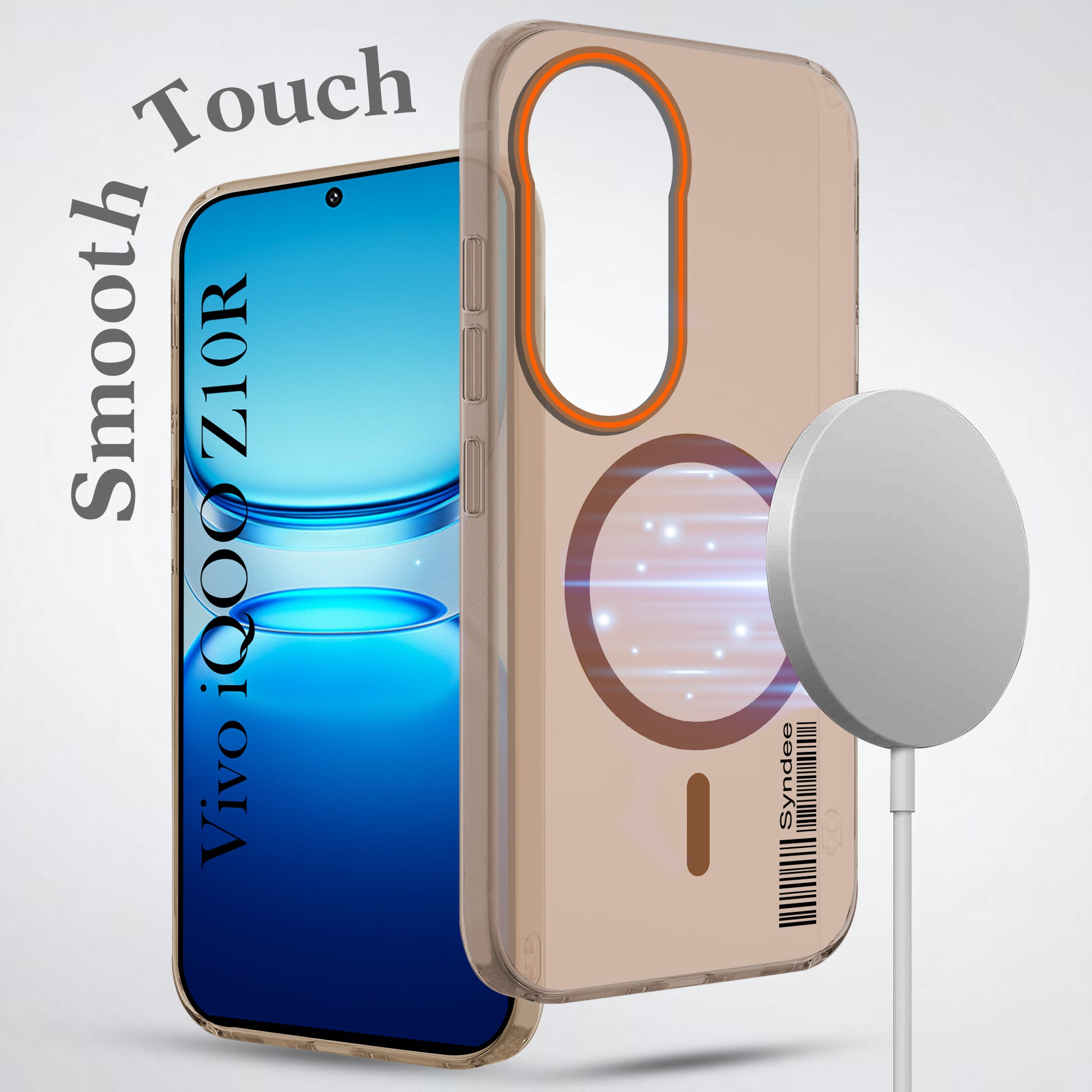 For Vivo iQOO Z10R Back Cover Case (Soft Touch | Camera Bump Protection | MagSafe Compatible | Matte Finish)