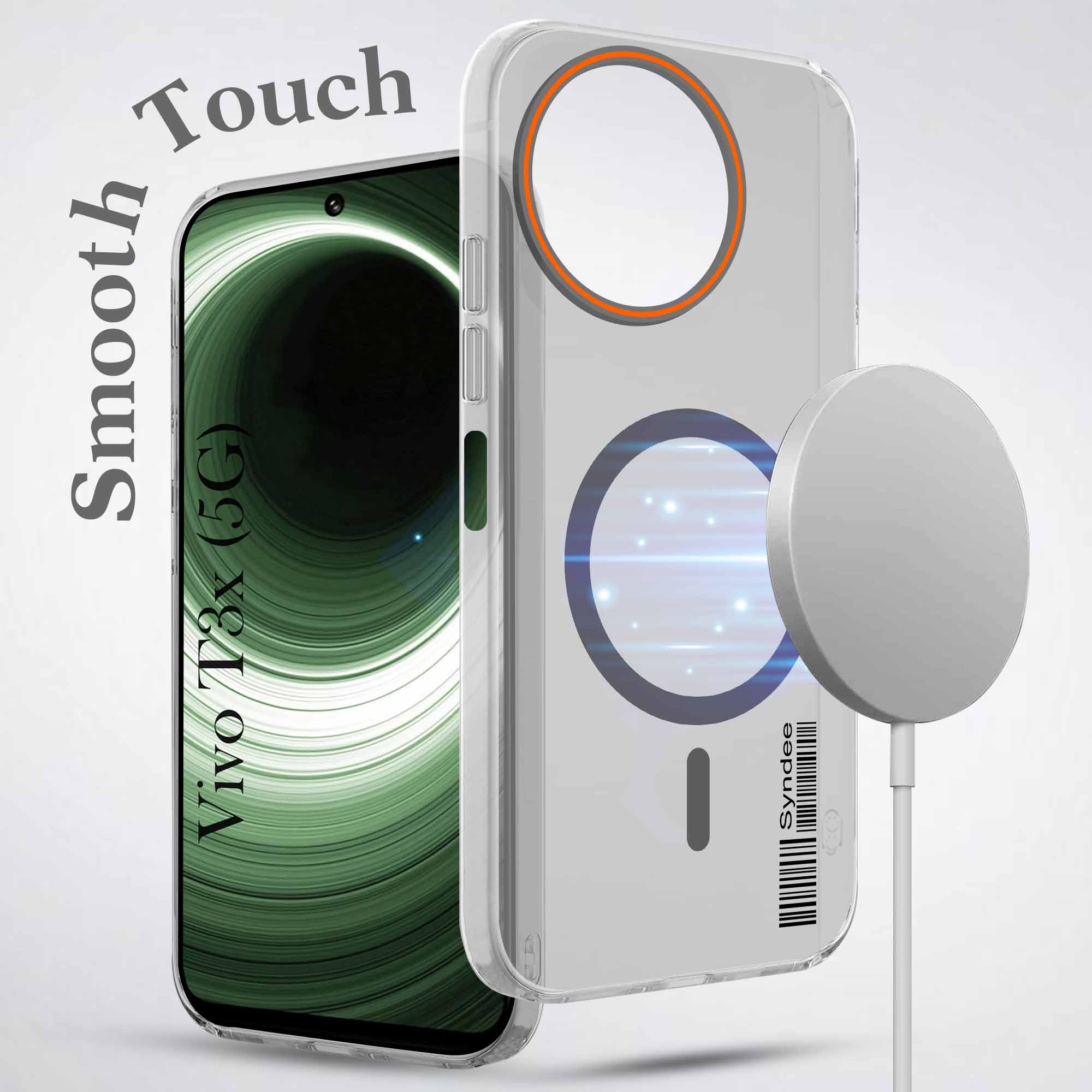 For Vivo T3x 5G Back Cover Case (Soft Touch | Camera Bump Protection | MagSafe Compatible | Matte Finish)