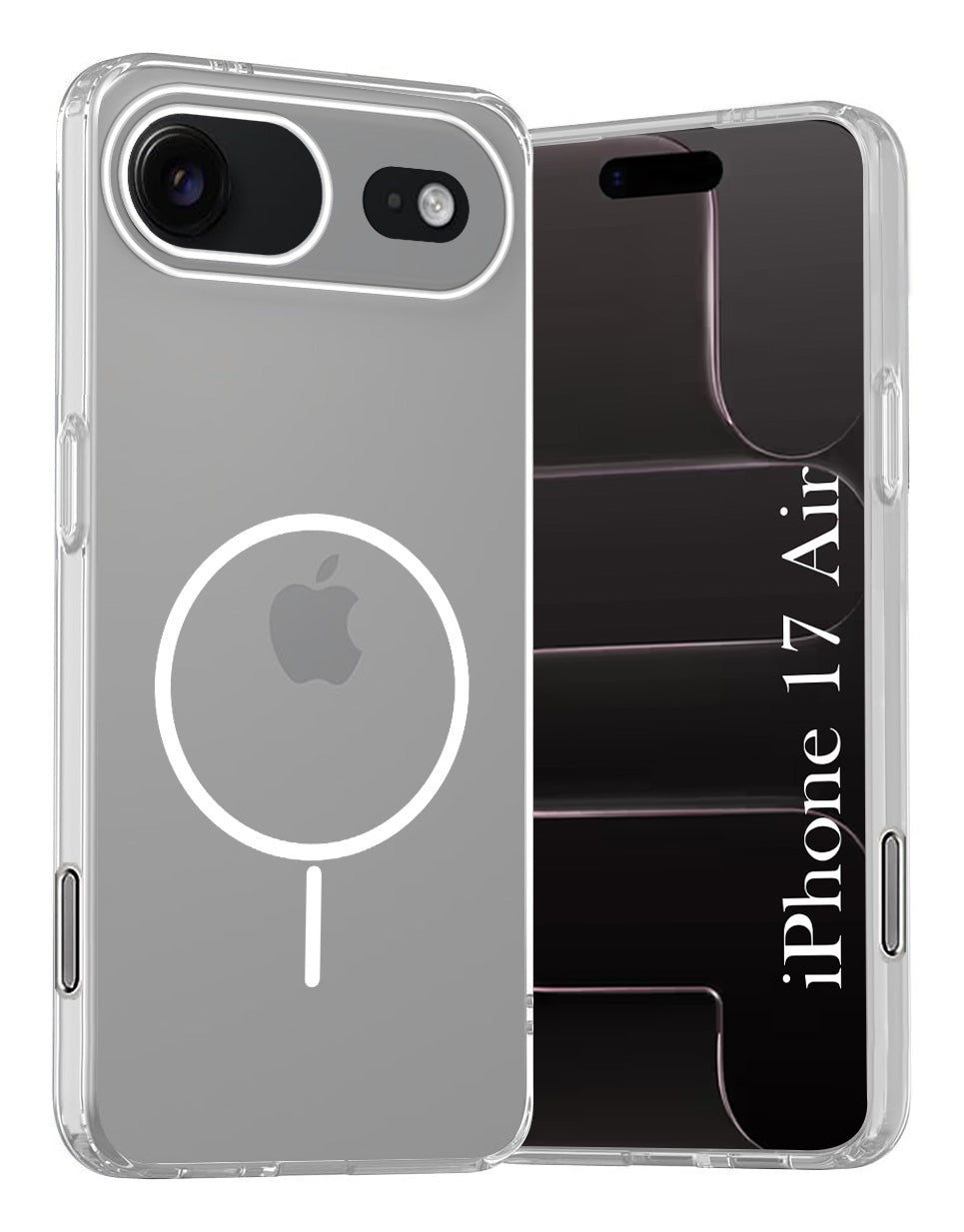 For Apple iPhone 17 Air Back Cover Case Silicone (Slim Paper Thin | Camera Protection Bump | Minimalist Professional | Soft Flexible)