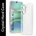 For Redmi A5 4G Back Cover Case (Hybrid Crystal panel with Side Soft PU | Camera Protection | HD Clear Shockproof)