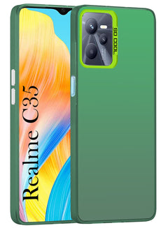 For Realme C35 Hard Back Cover Case (Velvet Touch | Professional Glossy Finish | Camera Protection Bump)