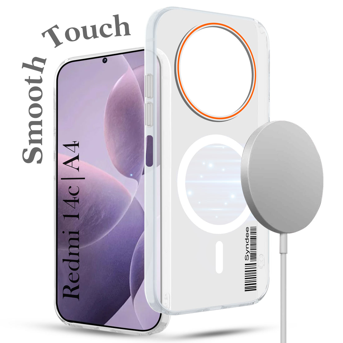 For Redmi A4 5G | Xiaomi Redmi 14C Back Cover Case (Soft Touch | Camera Bump Protection | MagSafe Compatible | Matte Finish)