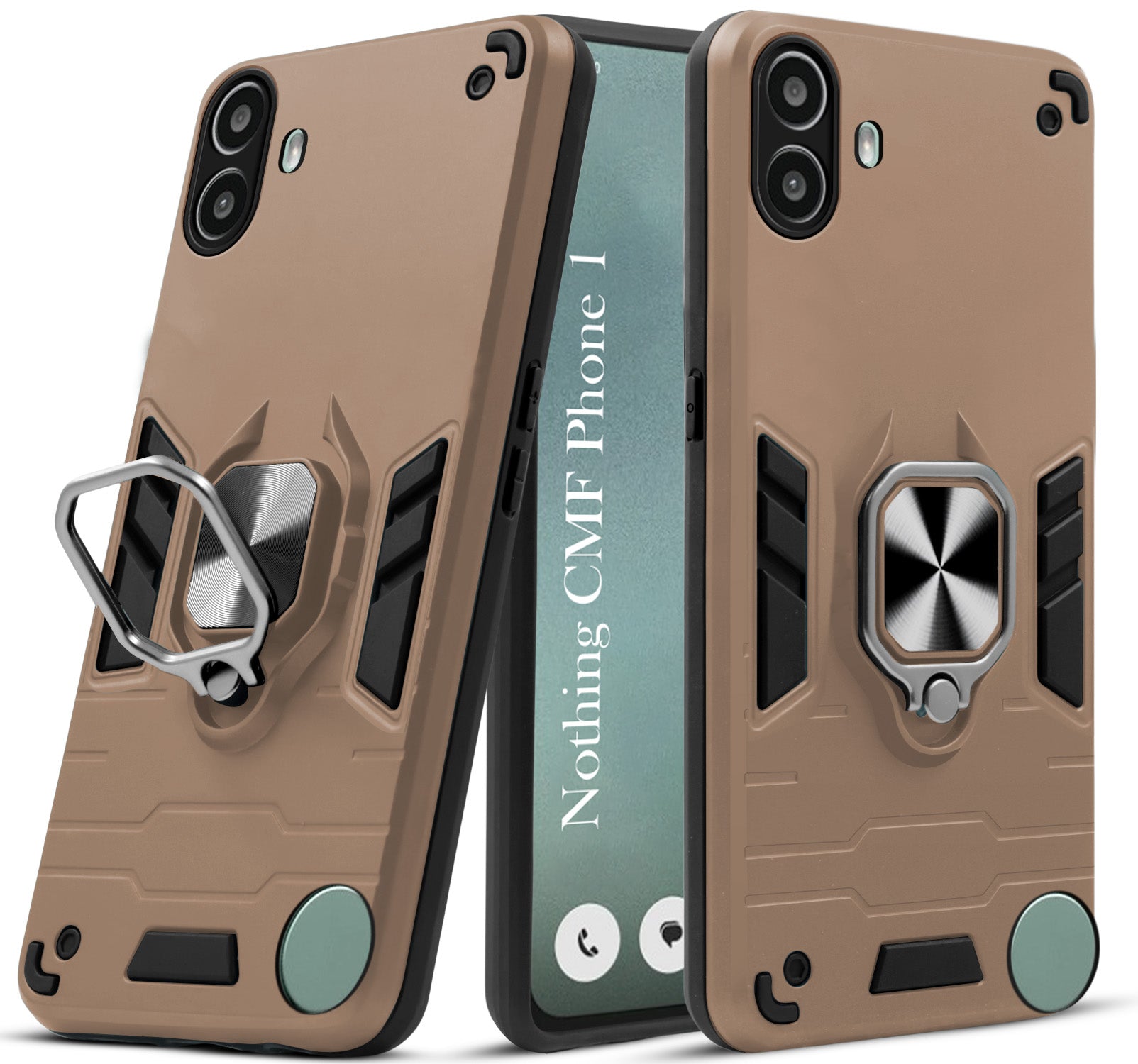 For Nothing CMF Phone 1 Back Cover Case (Shockproof Polycarbonate Dual Layer Hybrid Armor)
